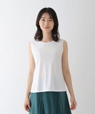 RMKGT78068 HIROKO BIS GRANDE(ヒロコ ビス グランデ) 【洗濯機で洗える】ベーシックノースリーブカットソー ブラック