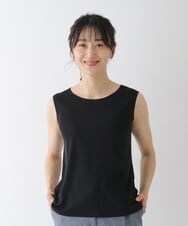 RMKGT78068 HIROKO BIS GRANDE(ヒロコ ビス グランデ) 【洗濯機で洗える】ベーシックノースリーブカットソー ブラック
