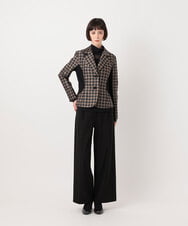 RMLAV77190 HIROKO BIS GRANDE(ヒロコ ビス グランデ) 2WAYストレッチストレートワイドパンツ グリーン