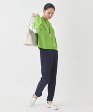 RMLDD81190 HIROKO BIS GRANDE(ヒロコ ビス グランデ) 【大きいサイズ】サイドベンツストレッチクロップドパンツ イエロー