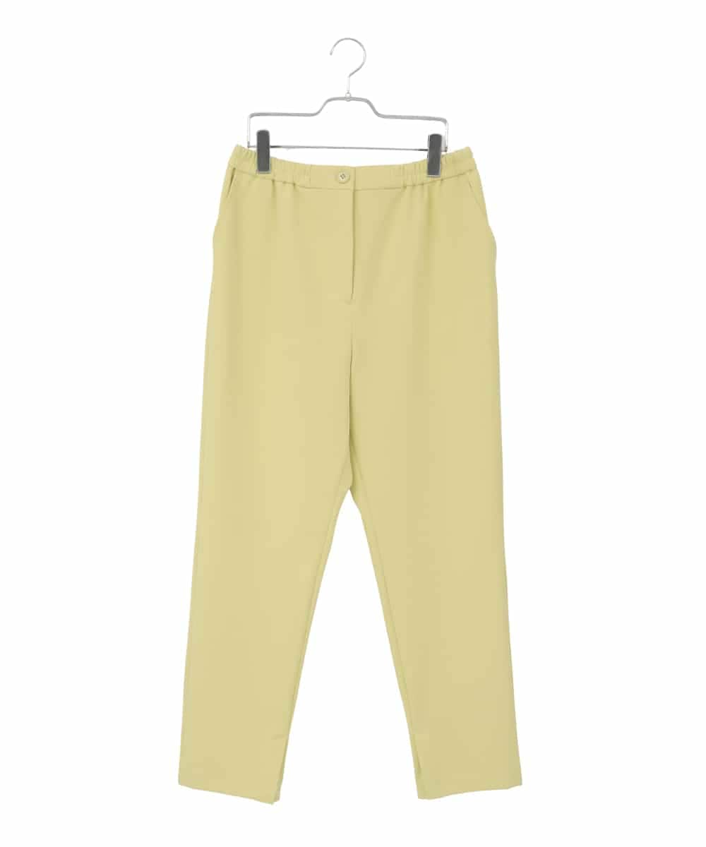 RMLDD81190 HIROKO BIS GRANDE(ヒロコ ビス グランデ) 【大きいサイズ】サイドベンツストレッチクロップドパンツ イエロー
