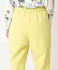 RMLDD81190 HIROKO BIS GRANDE(ヒロコ ビス グランデ) 【先行予約/大きいサイズ】サイドベンツストレッチクロップドパンツ イエロー