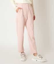 RMLDD81190 HIROKO BIS GRANDE(ヒロコ ビス グランデ) 【先行予約/大きいサイズ】サイドベンツストレッチクロップドパンツ イエロー