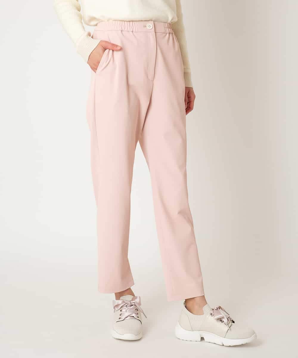 RMLDD81190 HIROKO BIS GRANDE(ヒロコ ビス グランデ) 【先行予約/大きいサイズ】サイドベンツストレッチクロップドパンツ イエロー