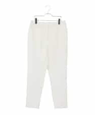 RMLDD81190 HIROKO BIS GRANDE(ヒロコ ビス グランデ) 【大きいサイズ】サイドベンツストレッチクロップドパンツ ホワイト