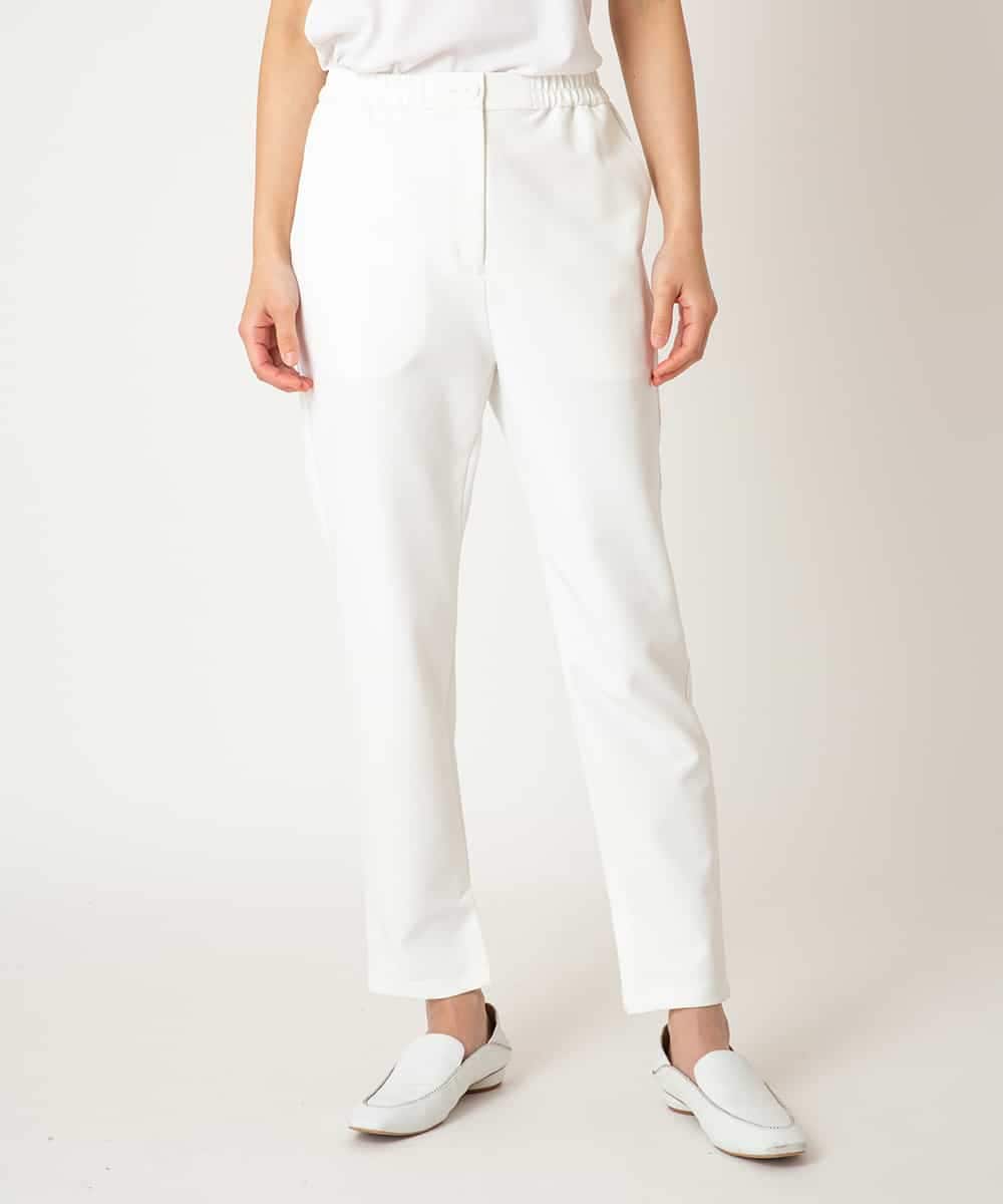 RMLDD81190 HIROKO BIS GRANDE 【先行予約/大きいサイズ】サイドベンツストレッチクロップドパンツ