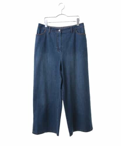 RMLEM80210 HIROKO BIS GRANDE 【洗濯機で洗える】ストレッチデニムワイドパンツ