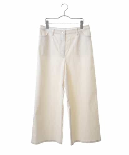 RMLEM80210 HIROKO BIS 【洗濯機で洗える】ストレッチデニムワイドパンツ