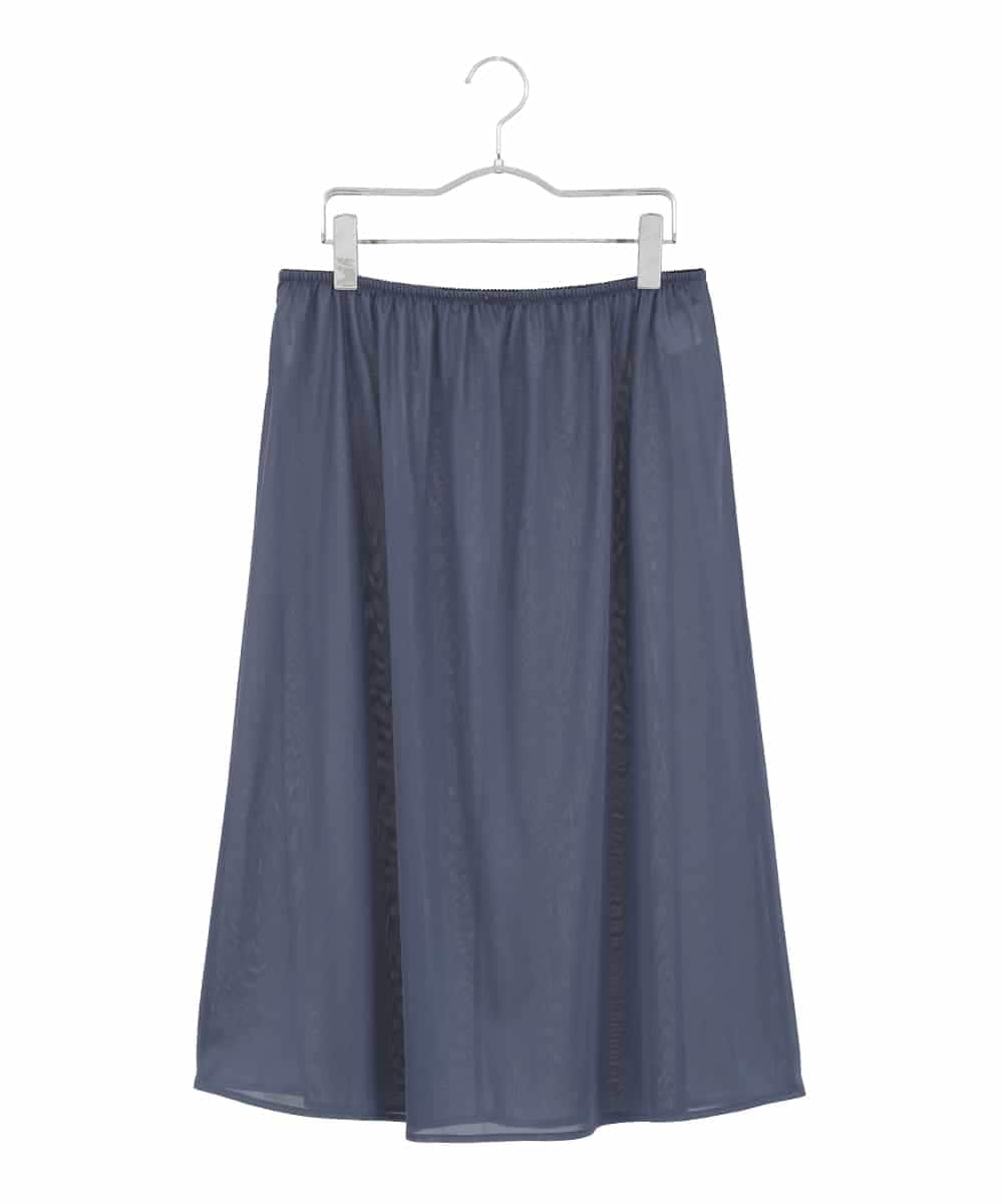 RMPDD53380 HIROKO BIS GRANDE(ヒロコ ビス グランデ) 【大きいサイズ】異素材MIXジャージーワンピース ネイビー