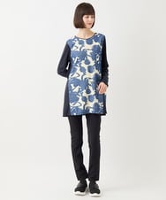 RMQAB86170 HIROKO BIS GRANDE(ヒロコ ビス グランデ) 【大きいサイズ】スリムシルエット裏起毛ストレッチパンツ /洗濯機で洗える ダークグレー