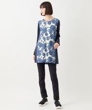 RMQAB86170 HIROKO BIS GRANDE(ヒロコ ビス グランデ) 【大きいサイズ】スリムシルエット裏起毛ストレッチパンツ /洗濯機で洗える ダークグレー