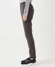 RMQAB86170 HIROKO BIS GRANDE(ヒロコ ビス グランデ) 【大きいサイズ】スリムシルエット裏起毛ストレッチパンツ /洗濯機で洗える ダークグレー