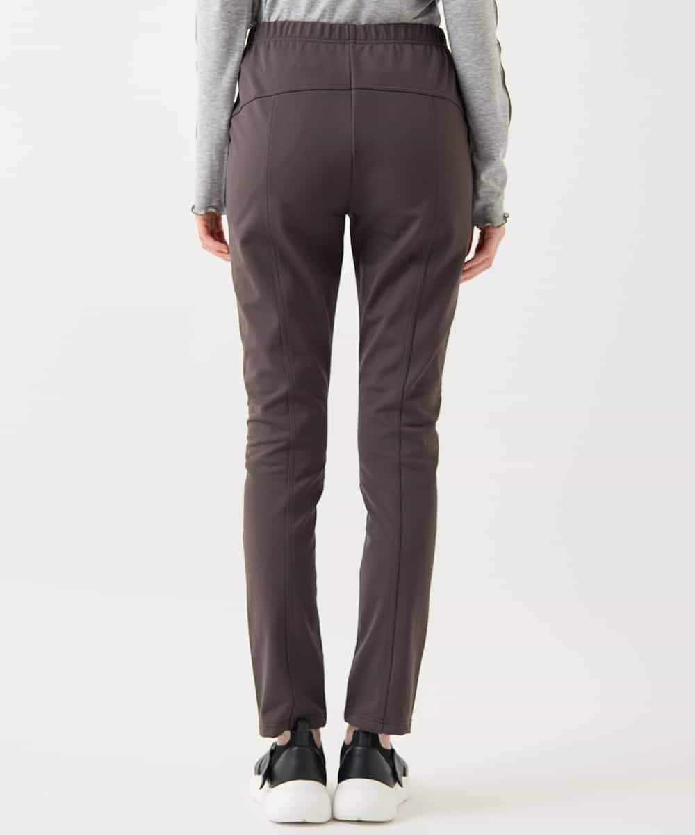 RMQAB86170 HIROKO BIS GRANDE(ヒロコ ビス グランデ) 【大きいサイズ】スリムシルエット裏起毛ストレッチパンツ /洗濯機で洗える ダークグレー