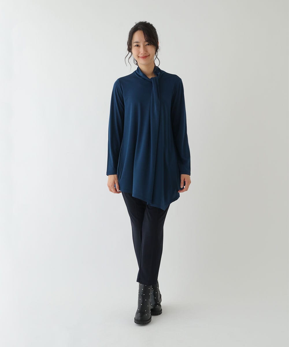 RMQCS60200 HIROKO BIS GRANDE(ヒロコ ビス グランデ) 【洗濯機で洗える/日本製】ストレッチポンチ裏起毛パンツ ブラウン