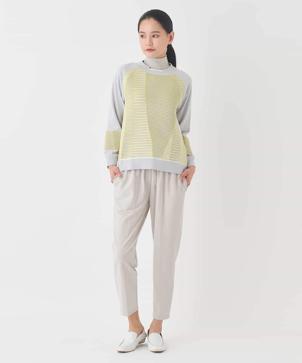 RMQDD81210 HIROKO BIS GRANDE(ヒロコ ビス グランデ) 【大きいサイズ】テーパードイージーパンツ ベージュ