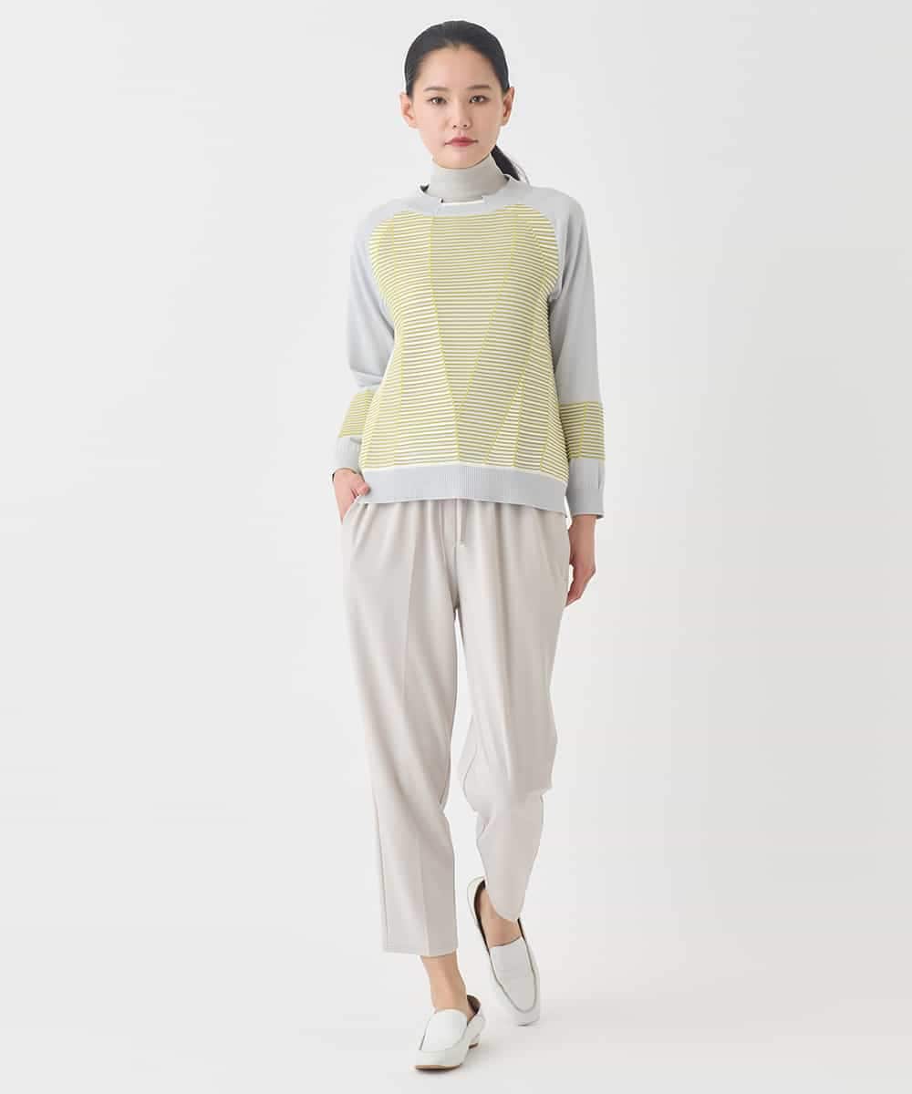 RMQDD81210 HIROKO BIS GRANDE(ヒロコ ビス グランデ) 【大きいサイズ】テーパードイージーパンツ ベージュ