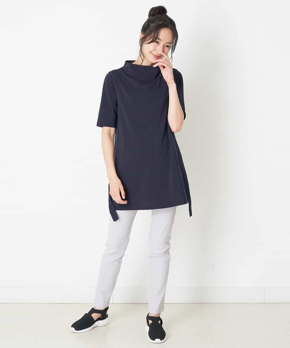 RMQIP77160 HIROKO BIS GRANDE(ヒロコ ビス グランデ) 【大きいサイズ】ストレッチレギンスパンツ /洗濯機で洗える ライトグレー