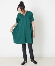 RMQIP77160 HIROKO BIS GRANDE(ヒロコ ビス グランデ) 【大きいサイズ】ストレッチレギンスパンツ /洗濯機で洗える ライトグレー