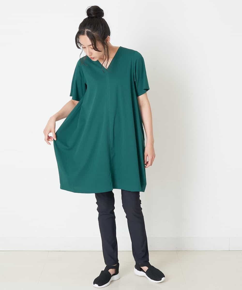 RMQIP77160 HIROKO BIS GRANDE(ヒロコ ビス グランデ) 【大きいサイズ】ストレッチレギンスパンツ /洗濯機で洗える ライトグレー