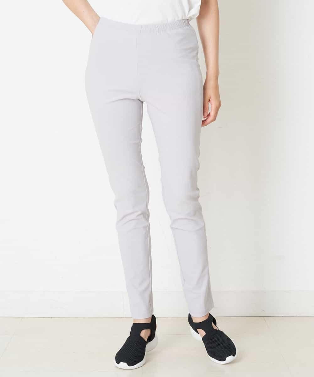 RMQIP77160 HIROKO BIS GRANDE(ヒロコ ビス グランデ) 【大きいサイズ】ストレッチレギンスパンツ /洗濯機で洗える ライトグレー