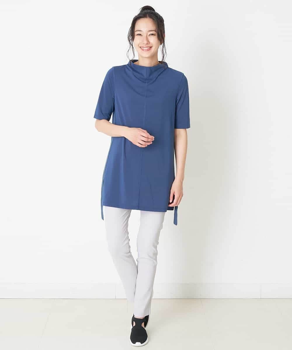 RMQIP77160 HIROKO BIS GRANDE(ヒロコ ビス グランデ) 【大きいサイズ】ストレッチレギンスパンツ /洗濯機で洗える ライトグレー