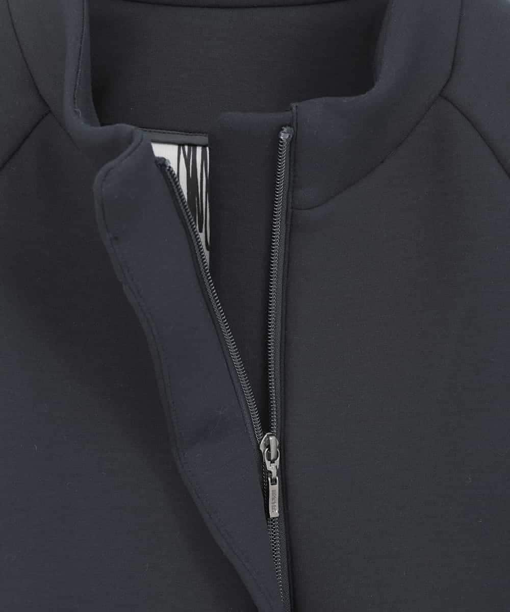 RMTDD50350 HIROKO BIS GRANDE(ヒロコ ビス グランデ) 【大きいサイズ】ラウンドヘムショートブルゾン /洗える ネイビー