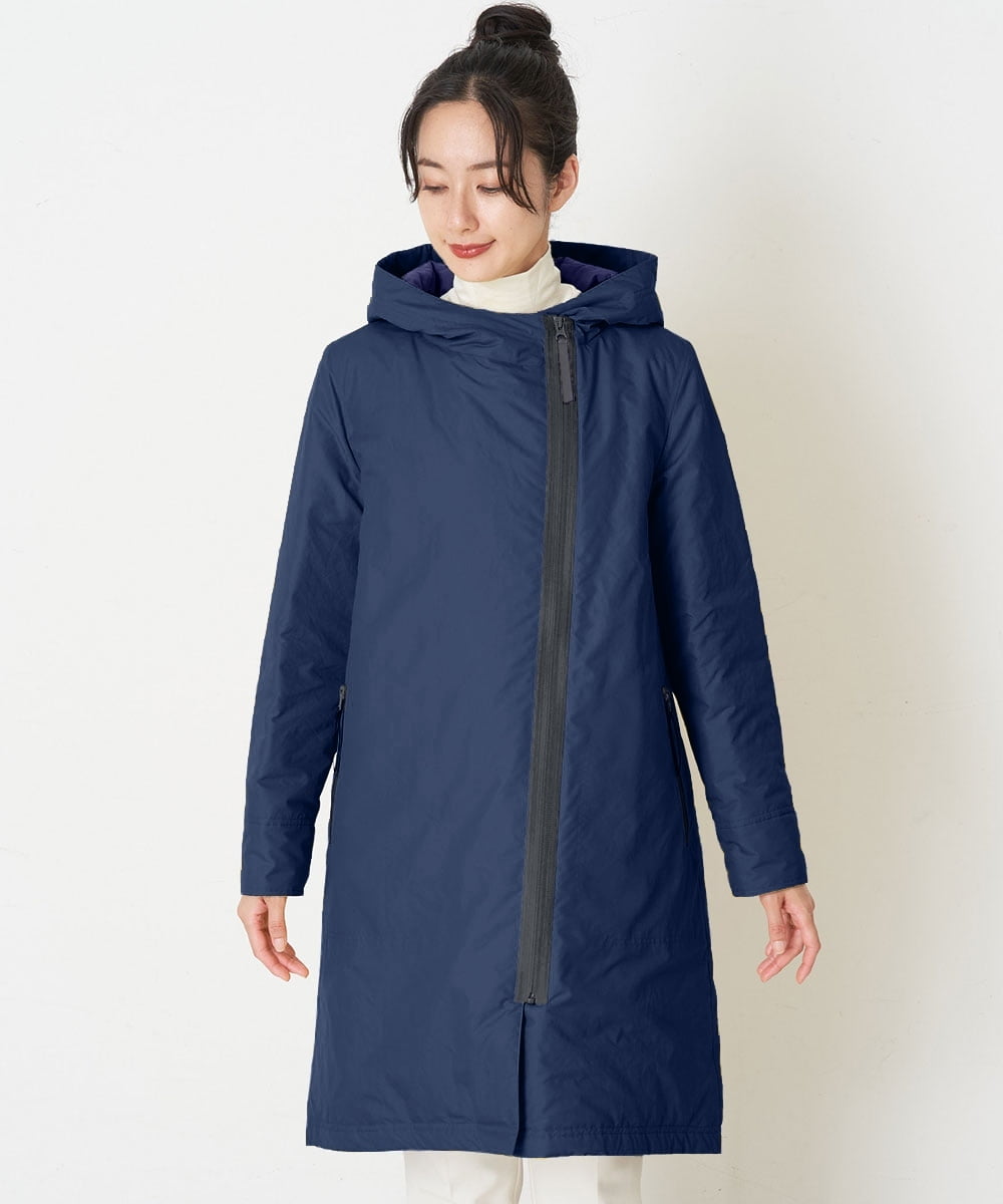 RMUAS70560 HIROKO BIS GRANDE(ヒロコ ビス グランデ) 【先行予約】フーディ中綿コート ブルー