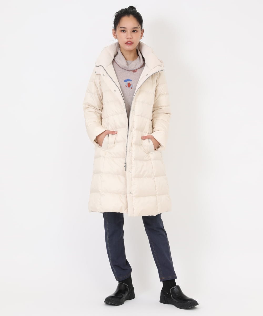 RMUAW81510 HIROKO BIS GRANDE(ヒロコ ビス グランデ) シレータフタロングダウンコート グリーン