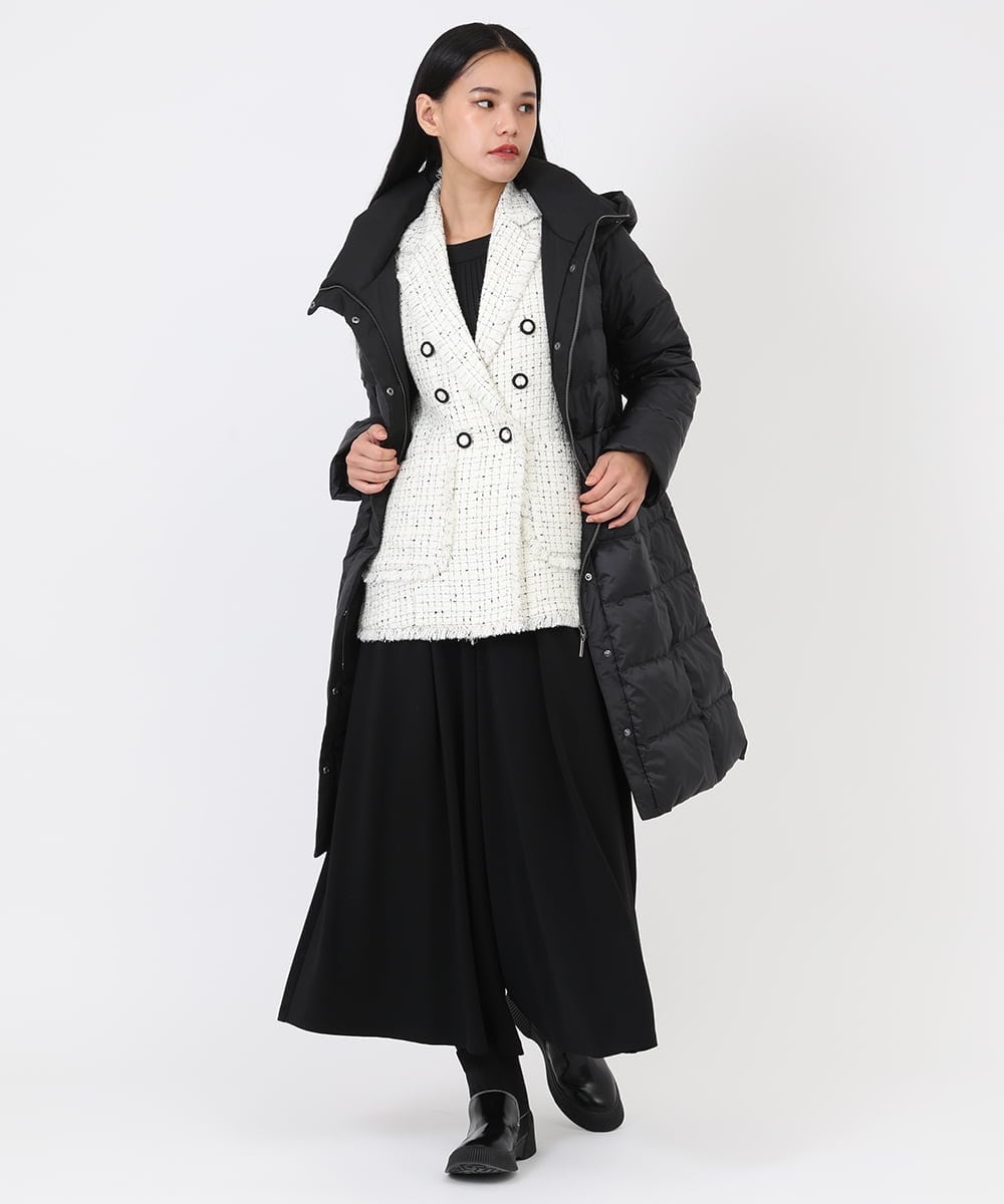 RMUAW81510 HIROKO BIS GRANDE(ヒロコ ビス グランデ) シレータフタロングダウンコート グリーン