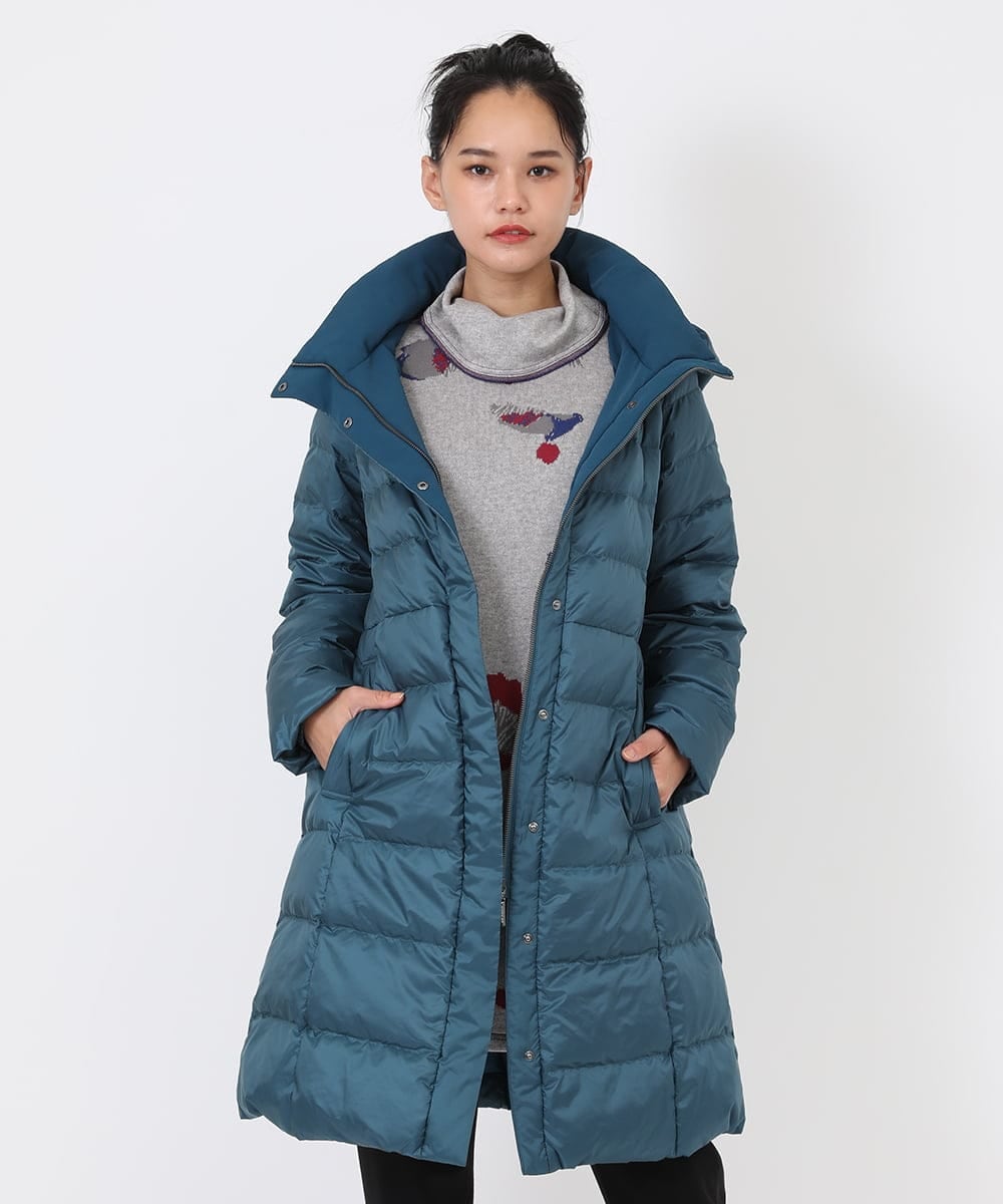 RMUAW81510 HIROKO BIS GRANDE(ヒロコ ビス グランデ) シレータフタロングダウンコート グリーン