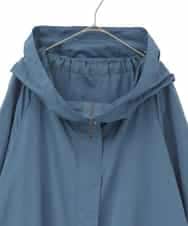 RMUDD60450 HIROKO BIS GRANDE(ヒロコ ビス グランデ) 【大きいサイズ】ビッグカラーテントラインコート ブルー