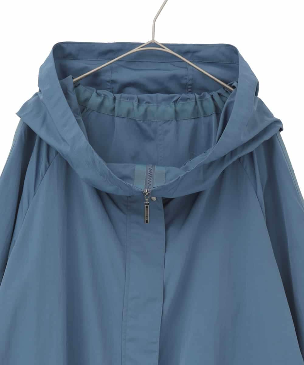 RMUDD60450 HIROKO BIS GRANDE(ヒロコ ビス グランデ) 【大きいサイズ】ビッグカラーテントラインコート ブルー
