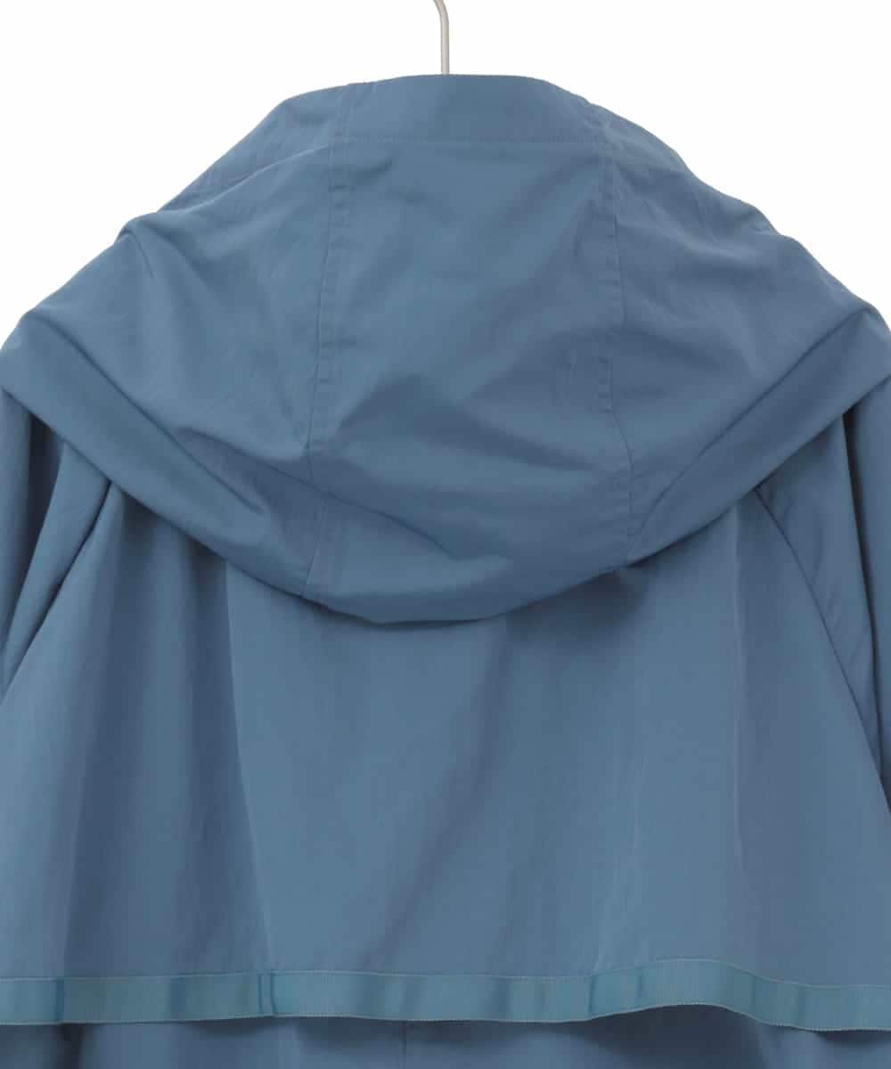 RMUDD60450 HIROKO BIS GRANDE(ヒロコ ビス グランデ) 【大きいサイズ】ビッグカラーテントラインコート ブルー