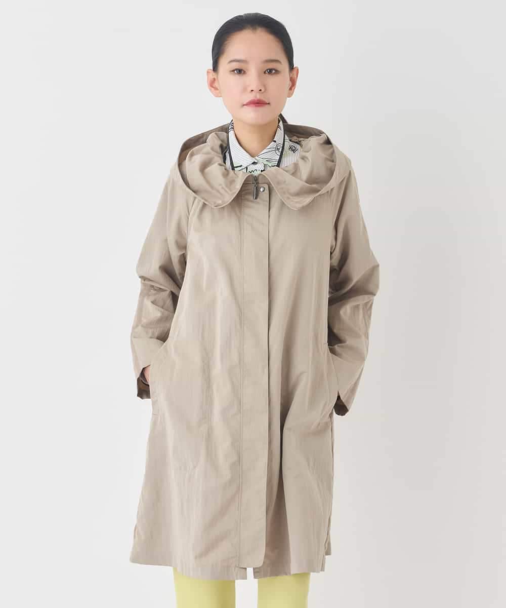 RMUDD60450 HIROKO BIS GRANDE(ヒロコ ビス グランデ) 【大きいサイズ】ビッグカラーテントラインコート ブルー