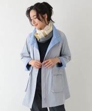 RMUDS60450 HIROKO BIS GRANDE(ヒロコ ビス グランデ) 【洗える】リバータフタスタンドカラーコート ライトグレー