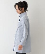 RMUDS60450 HIROKO BIS GRANDE(ヒロコ ビス グランデ) 【洗える】リバータフタスタンドカラーコート ライトグレー
