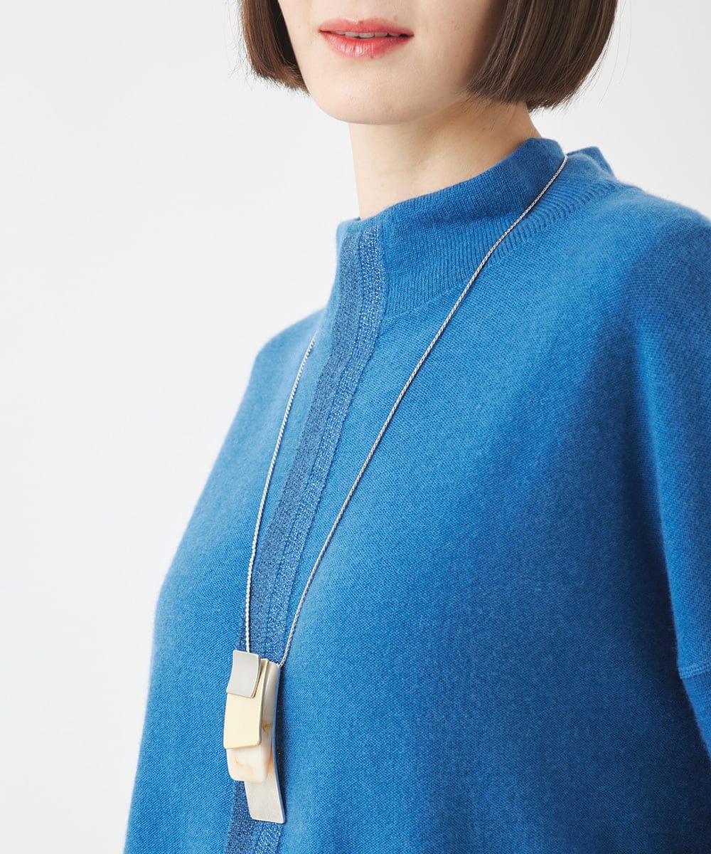 RP2AC02070 HIROKO BIS(ヒロコ ビス) MIXパーツスクエアデザインネックス シルバー