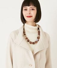 RP2AE03090 HIROKO BIS(ヒロコ ビス) キューブネックレス ブラウン