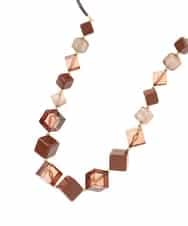 RP2AE03090 HIROKO BIS(ヒロコ ビス) キューブネックレス ブラウン