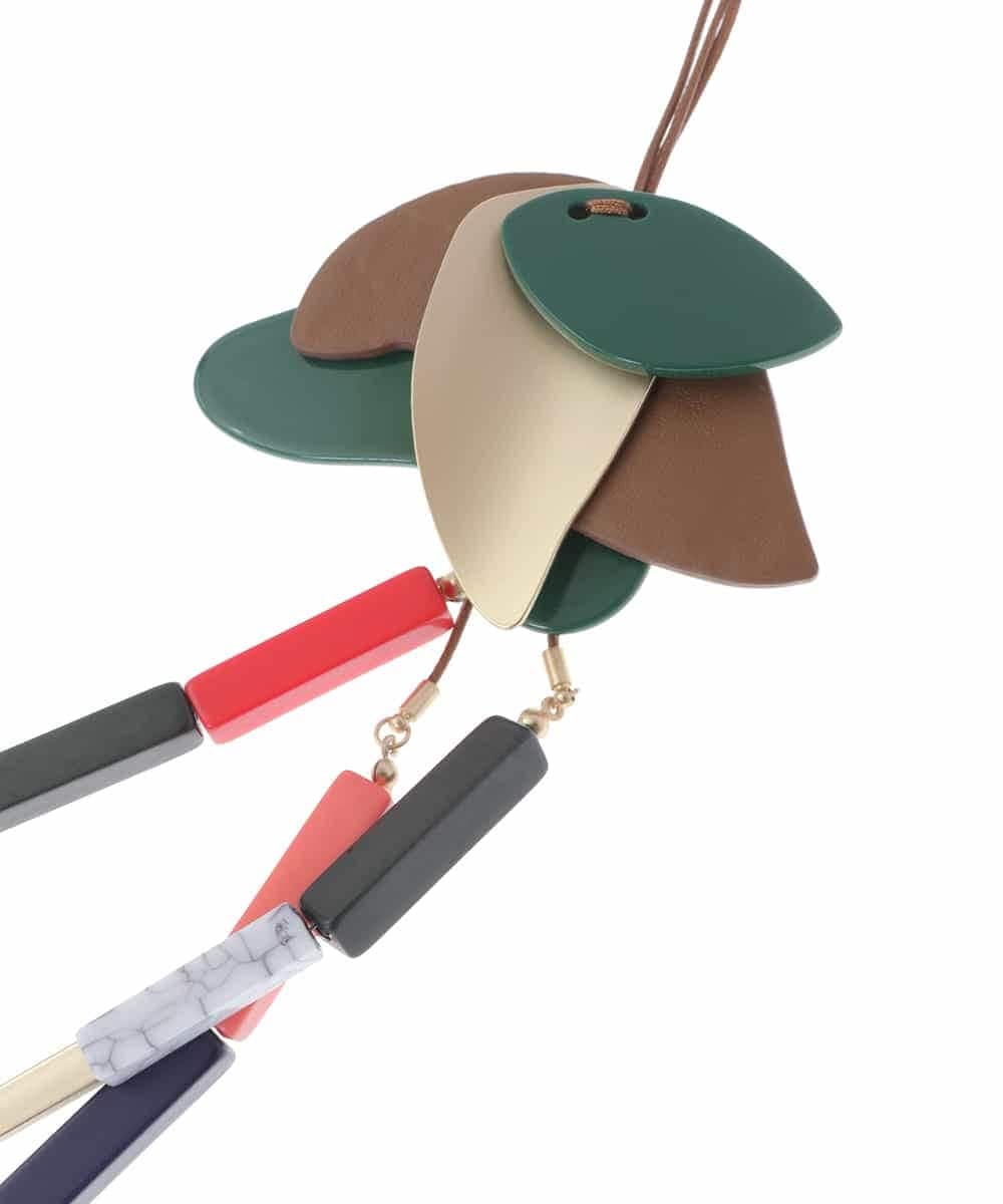 RP2AV01110 HIROKO BIS(ヒロコ ビス) カラーMIX三連ネックレス ゴールド