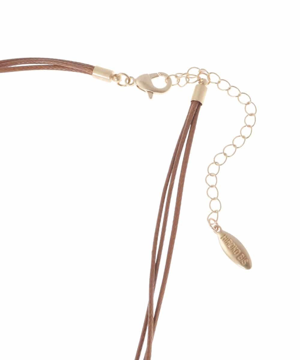 RP2AV01110 HIROKO BIS(ヒロコ ビス) カラーMIX三連ネックレス ゴールド