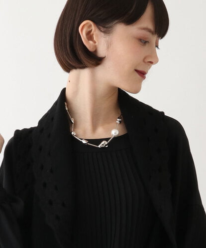 RP2AV05060  メタルパーツショートネックレス