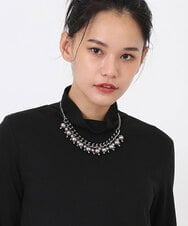 RP2AW03100 HIROKO BIS(ヒロコ ビス) パールチェーンショートネックレス ブラック