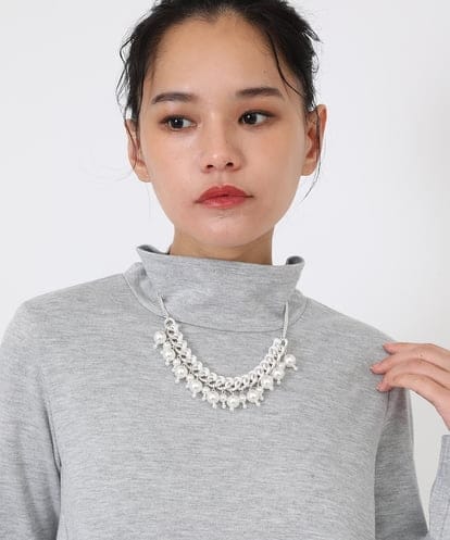 RP2AW03100 HIROKO BIS パールチェーンショートネックレス