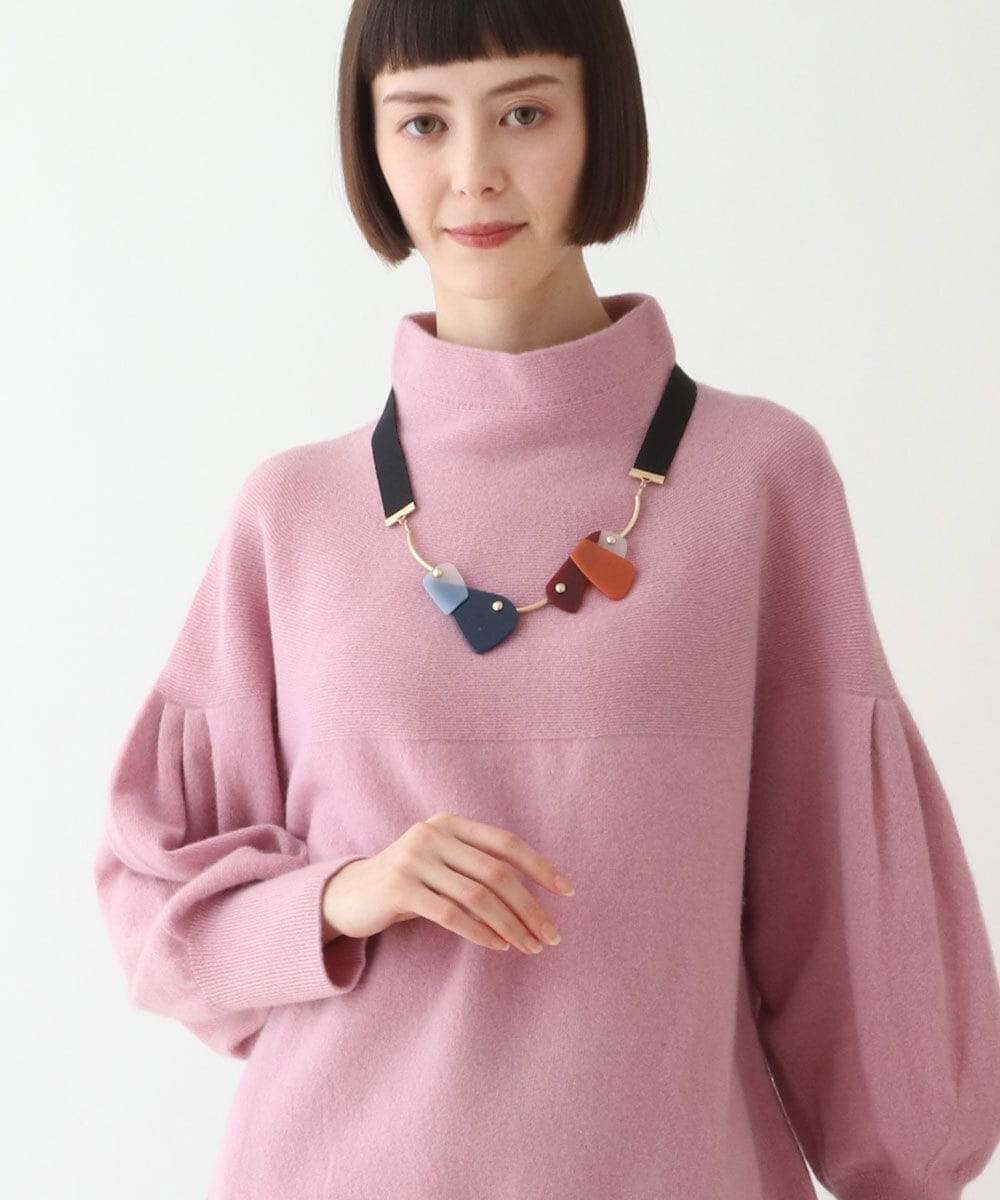 RP2CV01100 HIROKO BIS(ヒロコ ビス) アクリルパーツネックレス ブルー