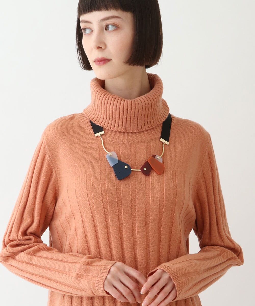 RP2CV01100 HIROKO BIS(ヒロコ ビス) アクリルパーツネックレス ブルー