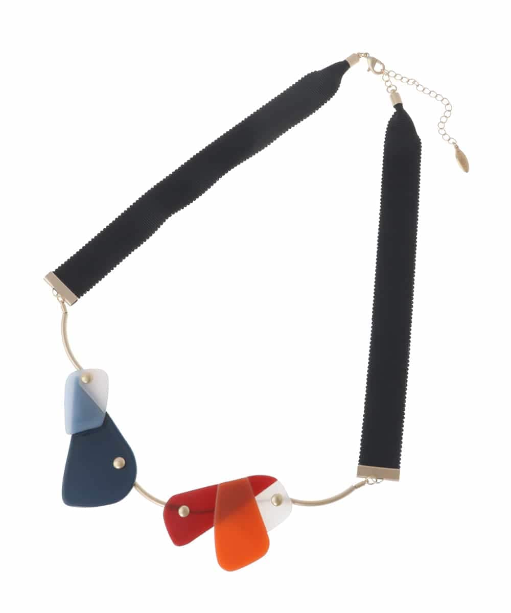RP2CV01100 HIROKO BIS(ヒロコ ビス) アクリルパーツネックレス ブルー