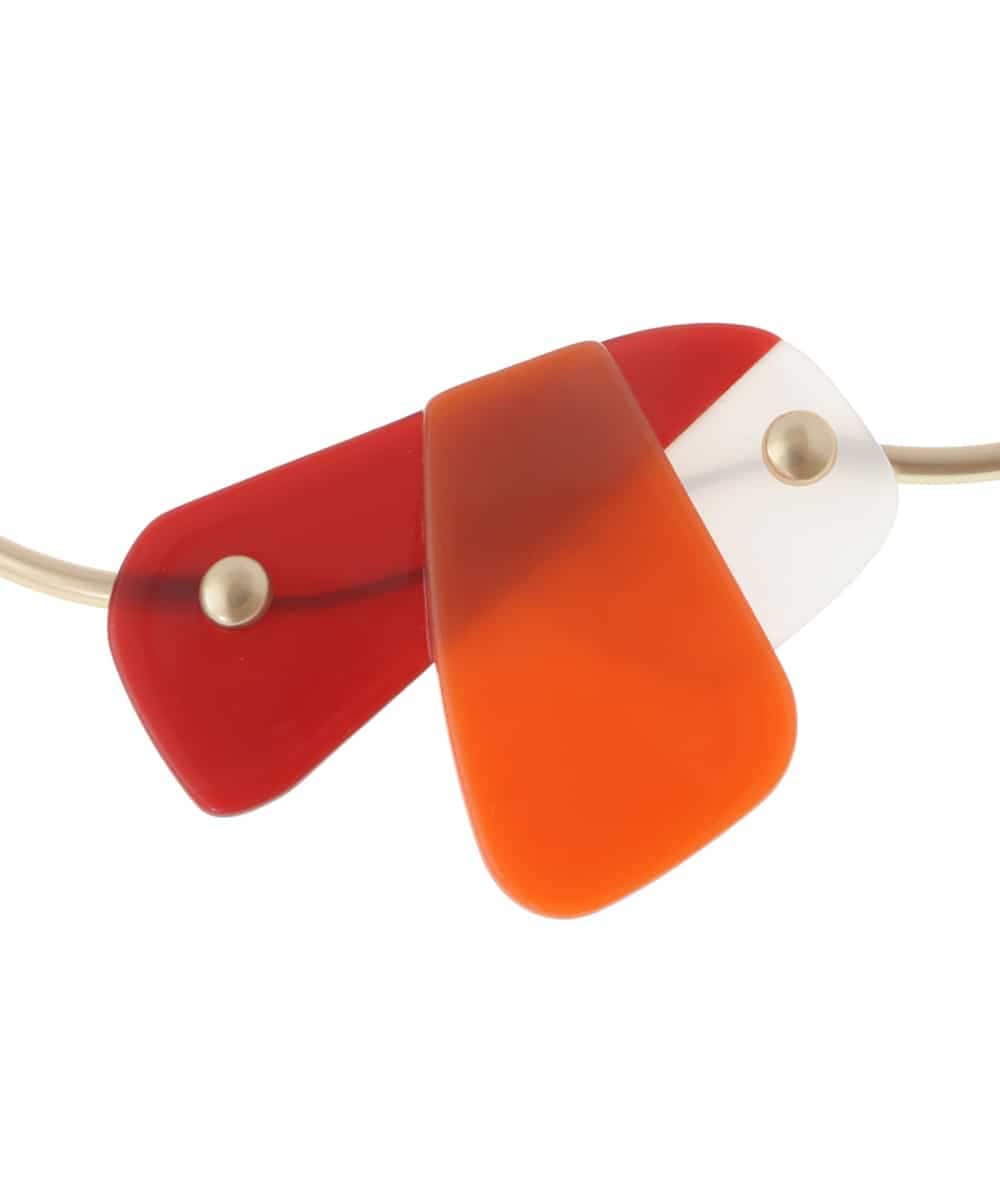 RP2CV01100 HIROKO BIS(ヒロコ ビス) アクリルパーツネックレス ブルー