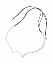 RP2DD02080 HIROKO BIS(ヒロコ ビス) ミックスメタルショートネックレス シルバー