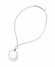 RP2ED21120 HIROKO BIS(ヒロコ ビス) シェルパール水牛ネックレス シルバー